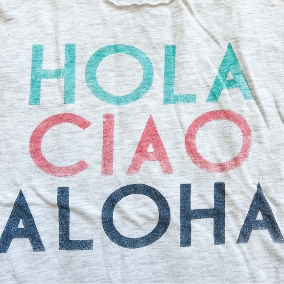 I Love H. 8t | Hola Ciao Aloha Racerback Tank - Picture 2 of 5